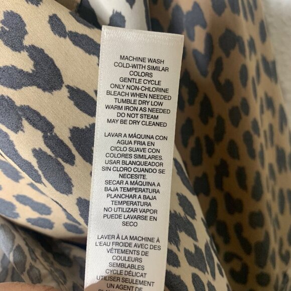 Chico's Modal Cheetah Print Button Up Long Sleeve Animal Print Tan Women’s Sz XL - Picture 5 of 12